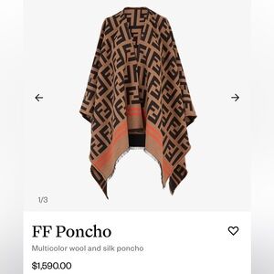FENDI FF Poncho